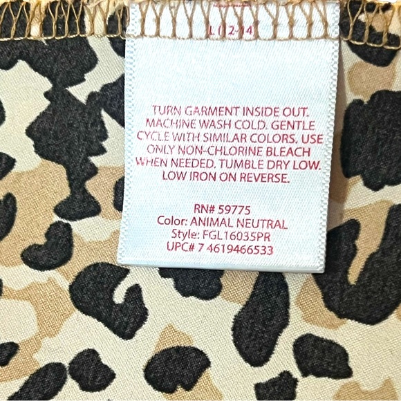 Faded Glory Leopard Print Tank Top - Size Large - Picture 4 of 5